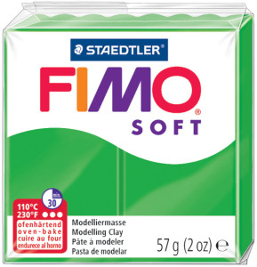 FIMO Pâte à modeler SOFT, à cuire, bleu brillant, 57 g