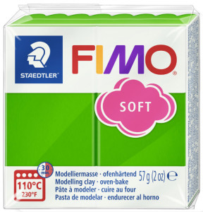 FIMO Pâte à modeler SOFT, à cuire, jaune soleil, 57 g