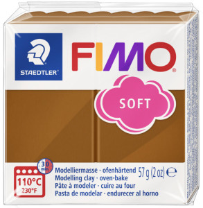 FIMO Pâte à modeler SOFT, à cuire, jaune soleil, 57 g