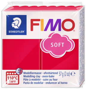 FIMO Pâte à modeler SOFT, à cuire, jaune soleil, 57 g