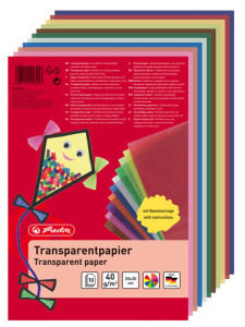 herlitz Papier transparent, 200 x 300 mm, contenu: 10