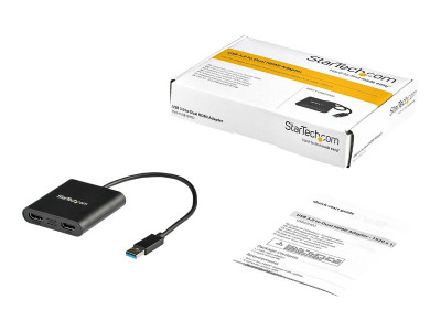 Startech : USB TO DUAL HDMI ADAPTER - HDMI USB ADAPTER - USB 3.0 TO HDMI