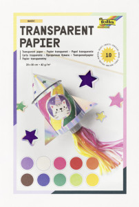 folia Cahier de papier transparent, 200x 300 mm, 10 feuilles