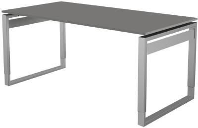 kerkmann Anbau-Schreibtisch Form 5, Bügel-Gestell, wenge