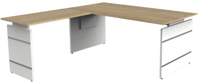 joues Kerkmann bureau moule 4, (B) 1,600 mm, Wenge