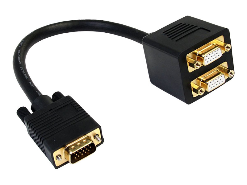 StarTech.com Câble répartiteur RJ45 2 vers 1 - Câble adaptateur Ethernet -  1x RJ45 (M) 2x RJ45 (F)