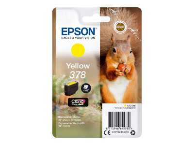 Epson SGL-PK.Jaune 378ClariaSQUIRREL photoHD cartouche encreS1 X 4.6ml