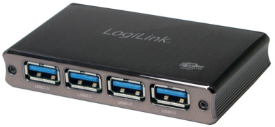 LogiLink Hub USB 3.0 avec bloc d'alimentation, 4 ports,