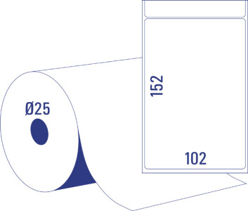 AVERY Zweckform Etiquettes pour imprimante thermique, blanc