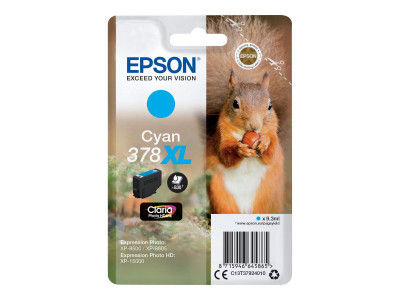 Epson : SINGLEpack CYAN 378XL SQUIRREL CLARA Photo HD INK