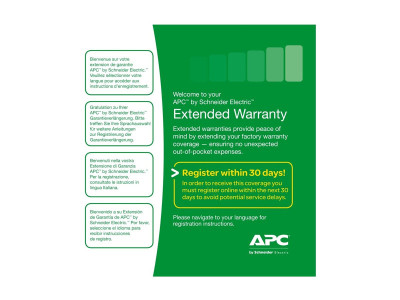 APC : SERVICE pack 1an Garantie extension pour ACCESSORIES