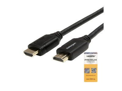 Startech : 0.5M PREMIUM CERTIFIED HDMI 2.0 cable - 4K 60HZ