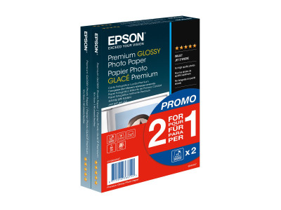 Epson : PHOTO papier PREMIUM 10X15 40F 1+1FREE