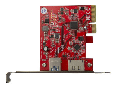 Startech : 2 PORT USB 3.1 (10GBPS) + ESATA PCIE CARD-1X USB-A et 1X ESATA