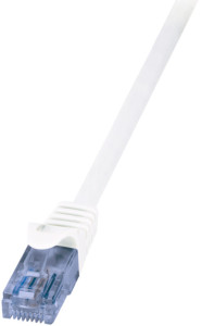 LogiLink EconLine câble de raccordement, Cat. 6A, U / UTP, 1,0 m, blanc