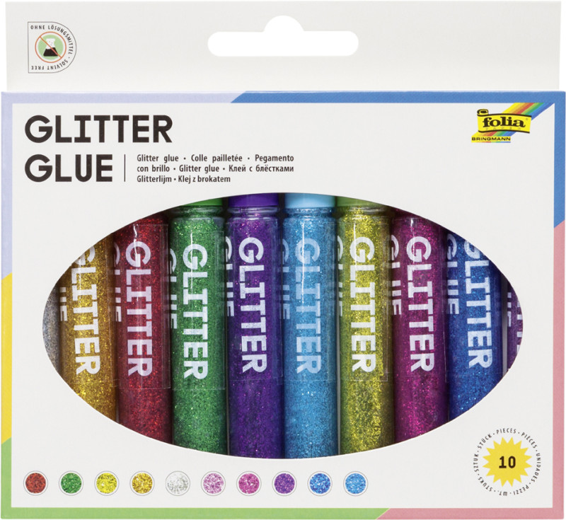 ELMER'S Colle à paillettes Glitter Glue, argent, 177 ml