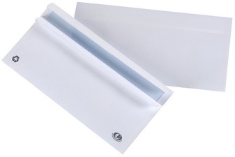 GPV Enveloppes, DL, 110 x 220 mm, blanc, avec fenêtre