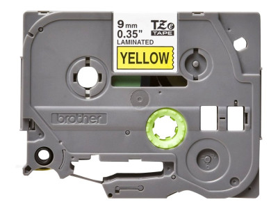 Brother TZE-621 ruban laminé P-Touch 9MM 8M Noir sur Jaune