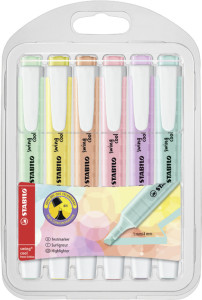 STABILO Textmarker balancer fraîche Edition pastel, Case 4 est le PET