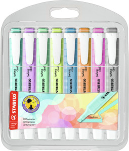 STABILO Textmarker balancer fraîche Edition pastel, Case 4 est le PET