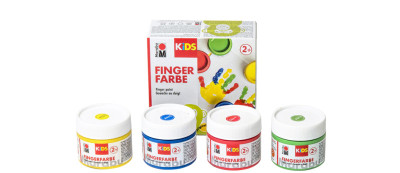 Marabu KiDS Fingerfarbe, 100 ml, Set 6er