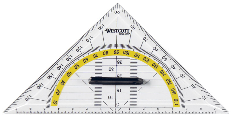 Equerre Géométrique - Hypoténuse de 160 mm HERLITZ Fourniture scolaire