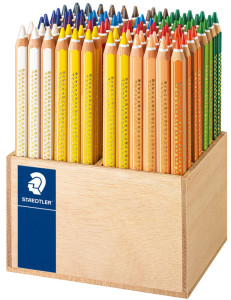 STAEDTLER crayon de couleur triangulaire Noris club super jumbo, 96