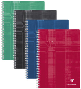 Clairefontaine Cahier à spirale, A4, quadrillé 5/5,224 pages