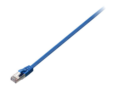 V7 : CABLE RJ45 CAT6 STP BLEU 1M (100% cuivre blindé)