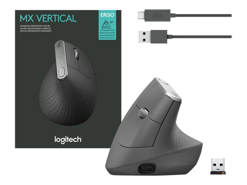 Logitech Souris ergonomique avancée MX Vertical