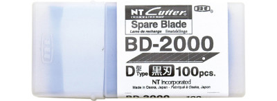 Lames de rechange Cutter NT BA-53P, 9 mm, noir
