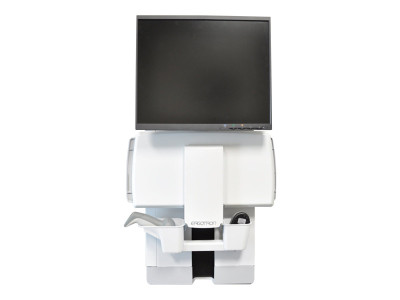 Ergotron : 9IN VERTICAL LIFT+SLIDE TRAY BRIGHT WHITE