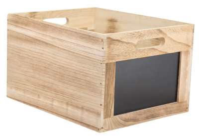 boîte en bois Securit Tableau Caddy, avec 2 surfaces de tableau noir