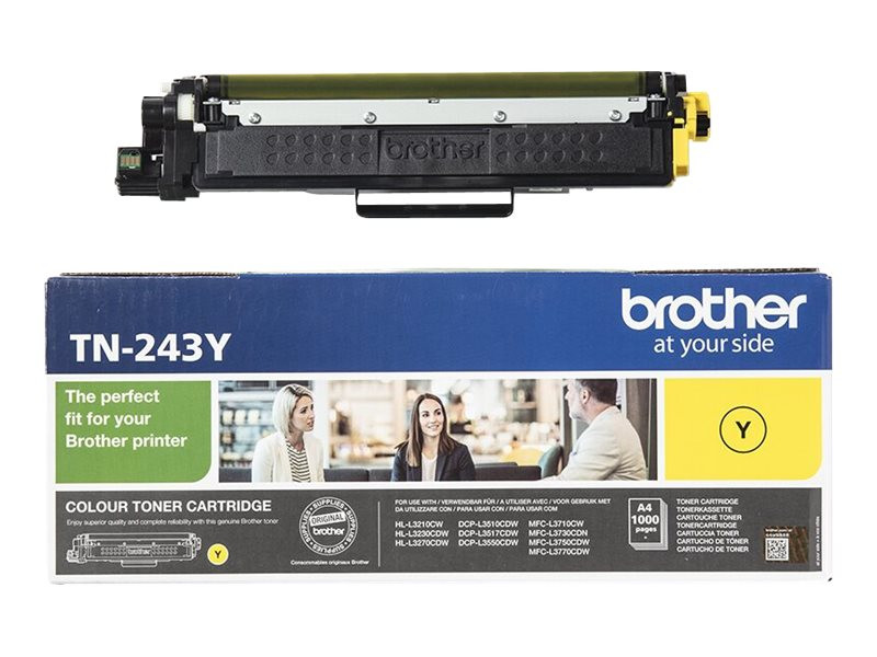 Pack Brother Original - HL-L3270CDW Imprimante laser couleur + Toner  TN-243CMYK Cartouche de Toner Cyan, Magenta, Jaune, Noir