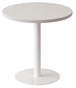 Table Paperflow EasyDesk, diamètre 800 mm, blanc