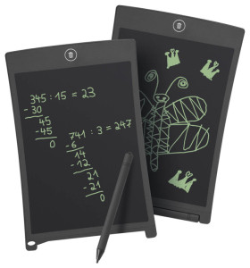 WEDO Ardoise LCD, 8,5 pouces (21,59 cm), noir