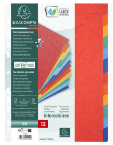 EXACOMPTA registre de carton, A4 +, 6-pièce