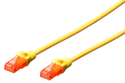 DIGITUS câble de raccordement, Cat 6, U / UTP, 0,50 m, rouge