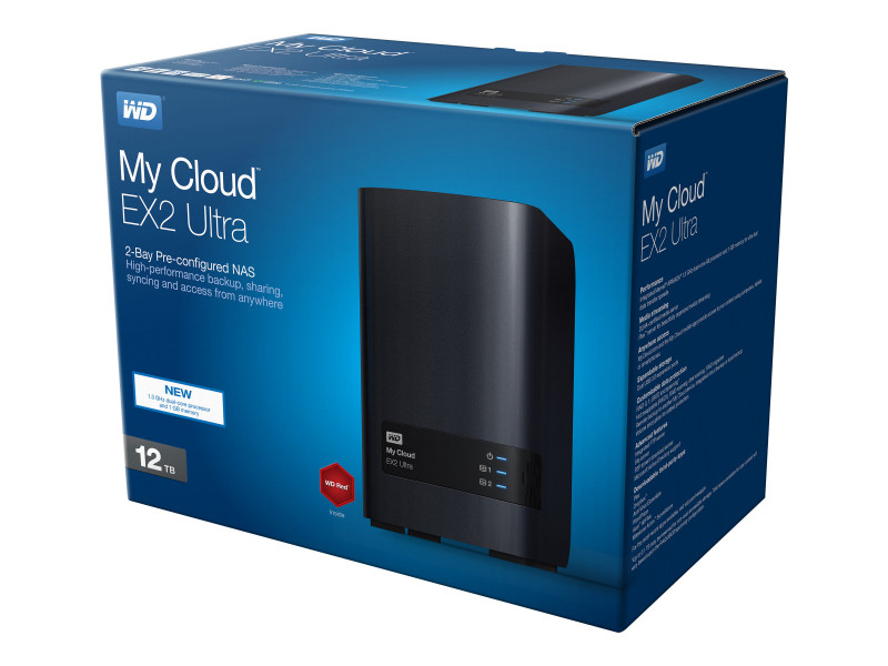 Western Digital : MY CLOUD EX2 ULTRA 12TB 3.5IN 2 X6TB RED 2X USB3.0