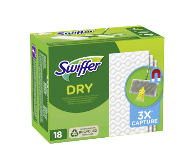 Swiffer Kit de démarrage balai, lingettes humides/sèches