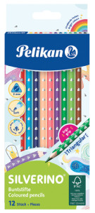 Pelikan crayons triangulaires mince, boîte en carton 12er