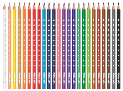 Pelikan crayons triangulaires mince, boîte en carton 12er