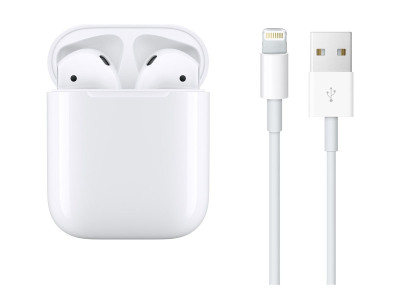 Apple : AIRPODS avec CHARGING CASE