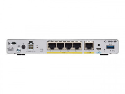 Cisco : ISR 1101 4 PORTS GE ETHERNET WAN ROUTER