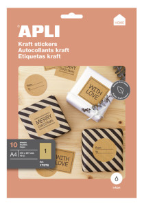 agipa Etiquettes en papier kraft, 210 x 297 mm