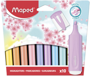 Maped texte Mark FLUO'PEPS classique PASTEL, cas 6er