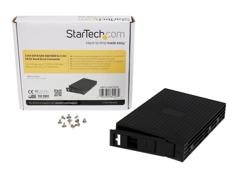 StarTech.com Adaptateur disque dur SATA/SAS de 2,5 pouces vers 3,5 pouces -  Support