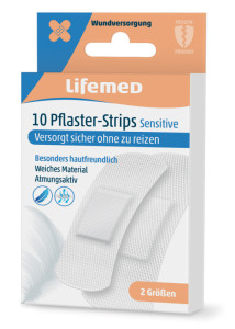 bandes de plâtre Lifemed « sensible », blanc, 10