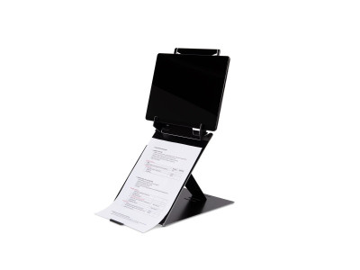 R-Go Tools R-Go Riser Duo, Support pour tablette et ordinateur portable, réglable, noir