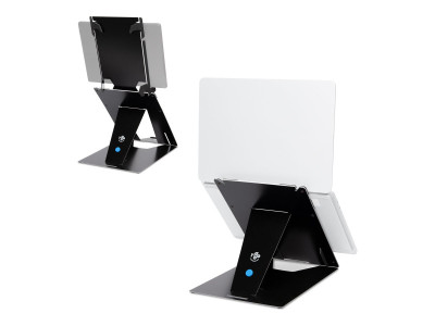 R-Go Tools R-Go Riser Duo, Support pour tablette et ordinateur portable, réglable, noir